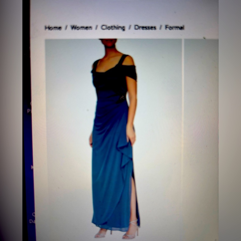Alex Evenings Royal Blue Gown
